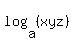 log%28a%2C+%28xyz%29%29