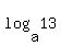 log%28a%2C13%29