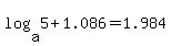 log%28a%2C5%29%2B1.086=1.984