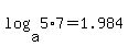 log%28a%2C5%2A7%29=1.984