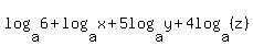 log%28a%2C6%29%2Blog%28a%2Cx%29%2B5log%28a%2Cy%29%2B4log%28a%2C%28z%29%29