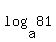 log%28a%2C81%29