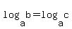 log%28a%2Cb%29+=+log%28a%2Cc%29