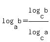 log%28a%2Cb%29+=+log%28c%2Cb%29%2Flog%28c%2Ca%29