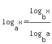 log%28a%2Cx%29+=+log%28b%2Cx%29%2Flog%28b%2Ca%29