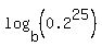 log%28b%2C%280.2%5E25%29%29