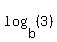 log%28b%2C%283%29%29