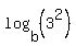log%28b%2C%283%5E2%29%29