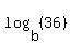 log%28b%2C%2836%29%29