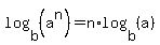 log%28b%2C%28a%5En%29%29+=+n%2Alog%28b%2C%28a%29%29