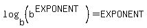 log%28b%2C%28b%5E%28EXPONENT%29%29%29=EXPONENT