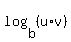 log%28b%2C%28u%2Av%29%29