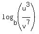 log%28b%2C%28u%5E3%2Fv%5E7%29%29