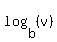 log%28b%2C%28v%29%29