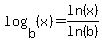 log%28b%2C%28x%29%29=ln%28x%29%2Fln%28b%29