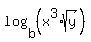 log%28b%2C%28x%5E3%2Asqrt%28y%29%29%29