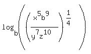 log%28b%2C+%28%28%28x%5E5b%5E9%29%2F%28y%5E7z%5E10%29%29%5E%281%2F4%29%29%29