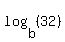 log%28b%2C+%2832%29%29