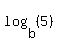 log%28b%2C+%285%29%29