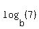 log%28b%2C+%287%29%29
