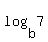log%28b%2C+7%29