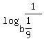log%28b%2C1%2F%281%2F9%29%29