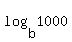 log%28b%2C1000%29