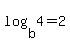 log%28b%2C4%29=2