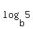 log%28b%2C5%29
