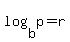 log%28b%2Cp%29=r