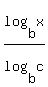 log%28b%2Cx%29%2Flog%28b%2Cc%29