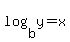 log%28b%2Cy%29=x