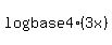 log%28base4%29%283x%29