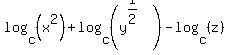 log%28c%2C%28x%5E2%29%29%2Blog%28c%2C%28y%5E%281%2F2%29%29%29-log%28c%2C%28z%29%29