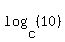 log%28c%2C+%2810%29%29