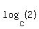 log%28c%2C+%282%29%29