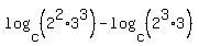 log%28c%2C+%282%5E2%2A3%5E3%29%29+-+log%28c%2C+%282%5E3%2A3%29%29