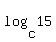 log%28c%2C15%29