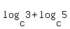 log%28c%2C3%29%2Blog%28c%2C5%29