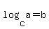 log%28c%2Ca%29=b