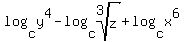 log%28c%2Cy%5E4%29-log%28c%2Croot%283%2Cz%29%29%2Blog%28c%2Cx%5E6%29