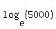 log%28e%2C%285000%29%29