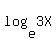 log%28e%2C3X%29
