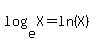 log%28e%2CX%29=ln%28X%29