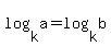 log%28k%2Ca%29=log%28k%2Cb%29