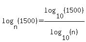 log%28n%2C%281500%29%29=log%2810%2C%281500%29%29%2Flog%2810%2C%28n%29%29