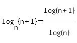 log%28n%2C%28n%2B1%29%29=log%28%28n%2B1%29%29%2Flog%28%28n%29%29