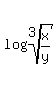 log%28root%283%2Cx%2Fy%29%29