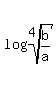 log%28root%284%2Cb%2Fa%29%29