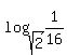 log%28sqrt%282%29%2C1%2F16%29